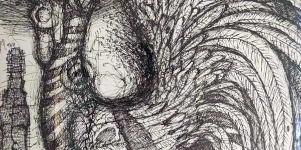 o.T. (Hahn vor Stadt)