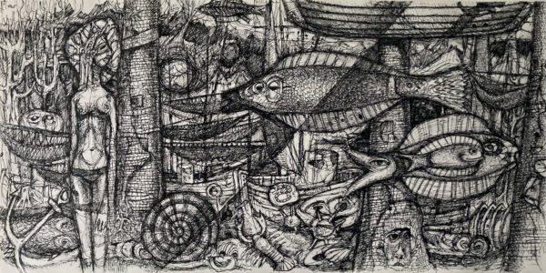 Phantastische Fischlandschaft