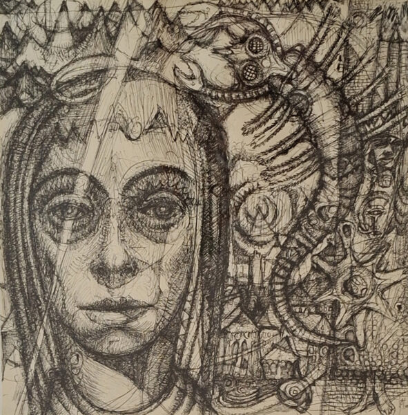 o.T. (Frau mit Skorpion)